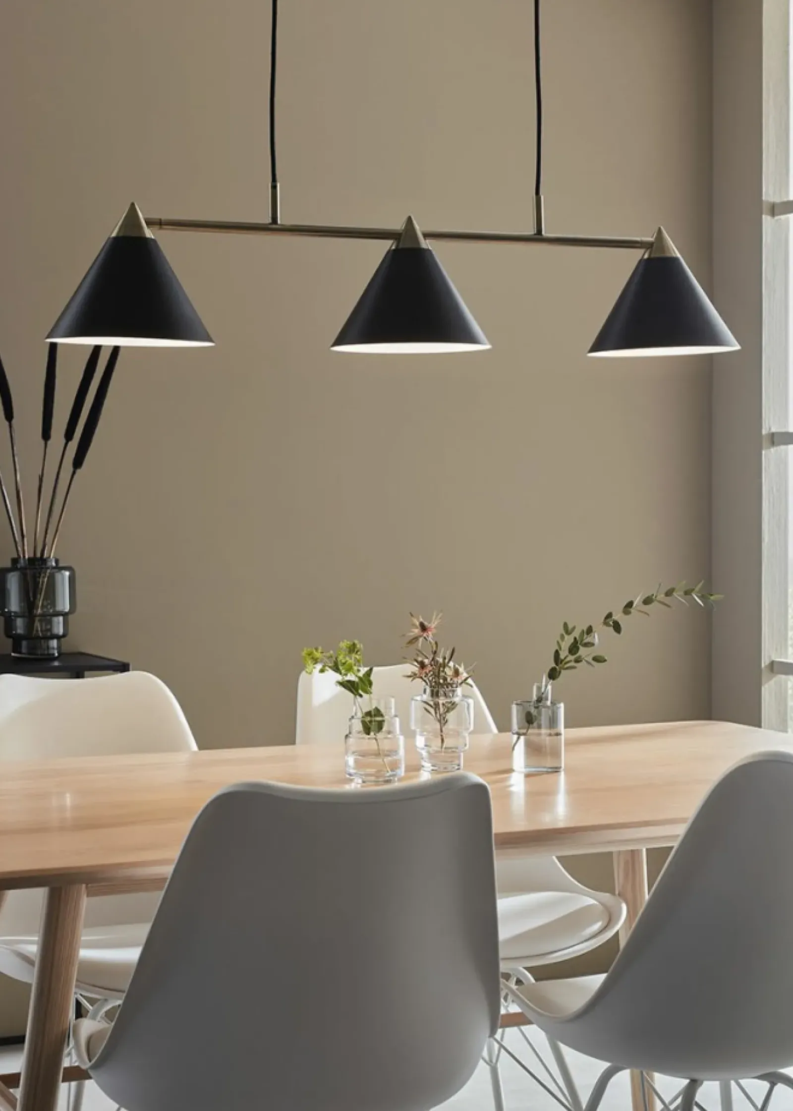 Sklep Kaja Potrójna lampa wisząca do jadalni z kloszami 108074 | Kaja Oświetlenie Clearance