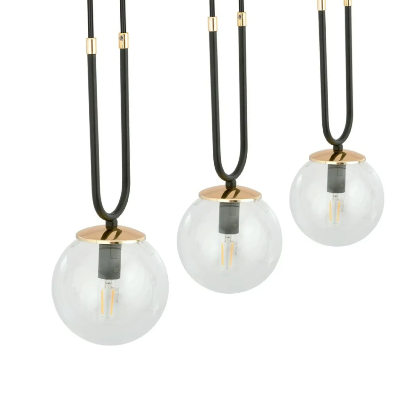 Sklep Kaja Potrójna lampa wisząca do oświetlenia stołu 1114/3 GLAM | Kaja Clearance