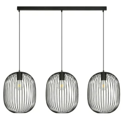 Sklep Kaja Potrójna lampa wisząca, loftowa, na listwie 1304/3 z serii ONYX | Kaja czarny Sale