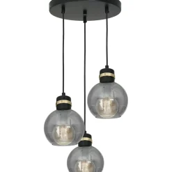 Sklep Kaja Potrójna lampa wisząca na okrągłej podstawie MLP6533 OMEGA | Kaja New