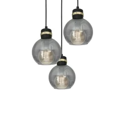 Sklep Kaja Potrójna lampa wisząca na okrągłej podstawie MLP6533 OMEGA | Kaja New