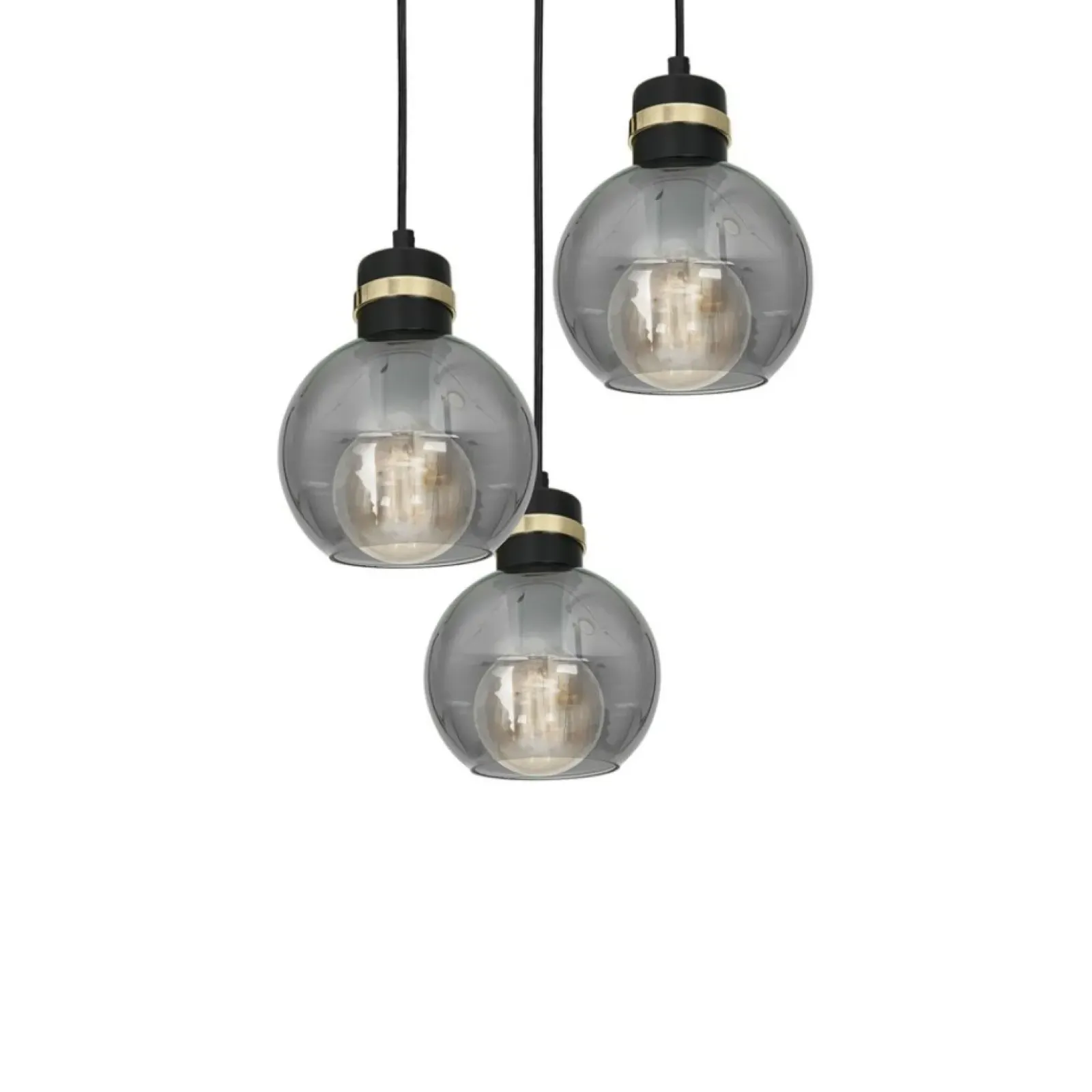 Sklep Kaja Potrójna lampa wisząca na okrągłej podstawie MLP6533 OMEGA | Kaja New