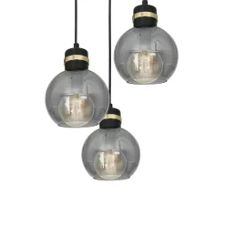 Sklep Kaja Potrójna lampa wisząca na okrągłej podstawie MLP6533 OMEGA | Kaja New