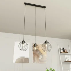 Sklep Kaja Potrójna lampa wisząca, regulowana wysokość 1369/3 z serii NANDO czarny Outlet