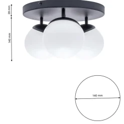 Sklep Kaja Potrójna lampa wisząca w klasycznym stylu MLP8858 z serii SFERA | Kaja Oświetlen Cheap