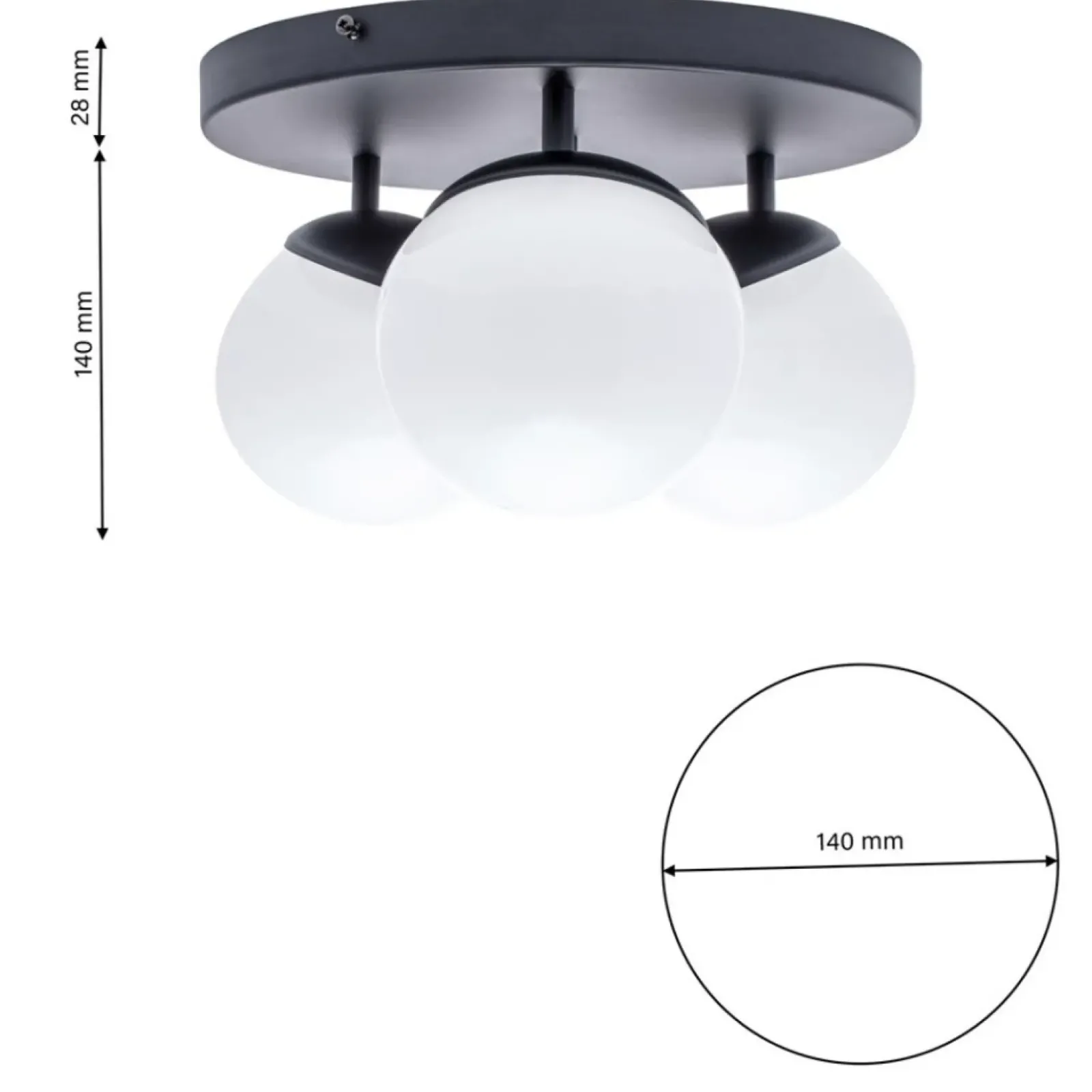 Sklep Kaja Potrójna lampa wisząca w klasycznym stylu MLP8858 z serii SFERA | Kaja Oświetlen Cheap