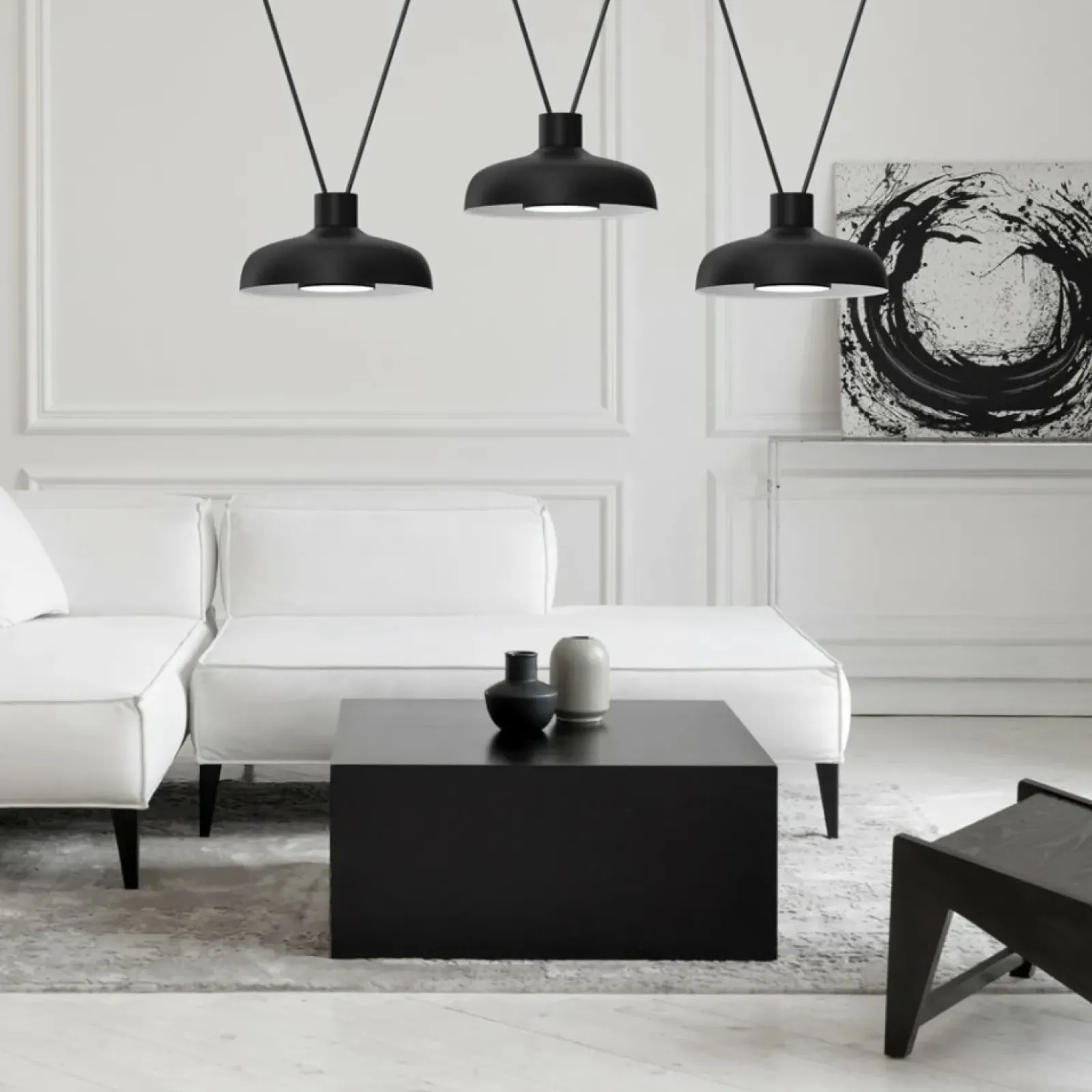 Sklep Kaja Potrójna lampa wisząca w loftowym wydaniu MLP8820 z serii LINEA | Kaja Oświetlen Flash Sale