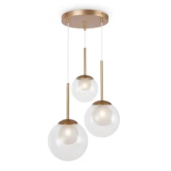 Sklep Kaja Potrójna lampa wisząca z kloszami MOD521PL-03G z serii BASIC FORM złoty Cheap