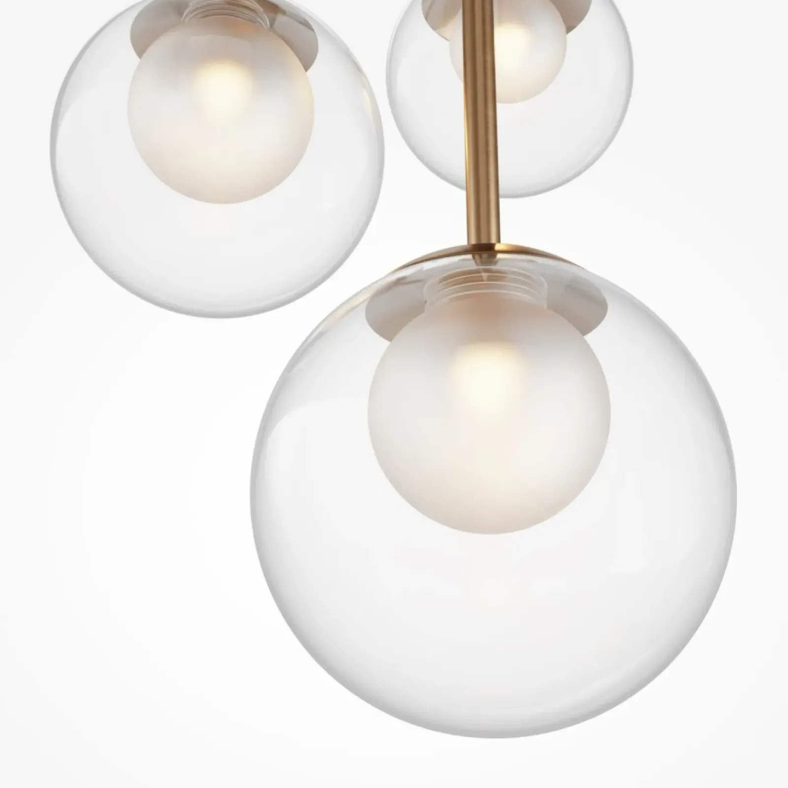 Sklep Kaja Potrójna lampa wisząca z kloszami MOD521PL-03G z serii BASIC FORM złoty Cheap
