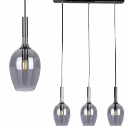 Sklep Kaja Potrójna lampa wisząca z ozdobnymi kloszami ML8814 LUGANO | Kaja Fashion