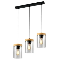 Sklep Kaja Potrójna lampa wisząca ze szklanymi tubami 33-22004 z serii WELS | Kaja Oświetle Best