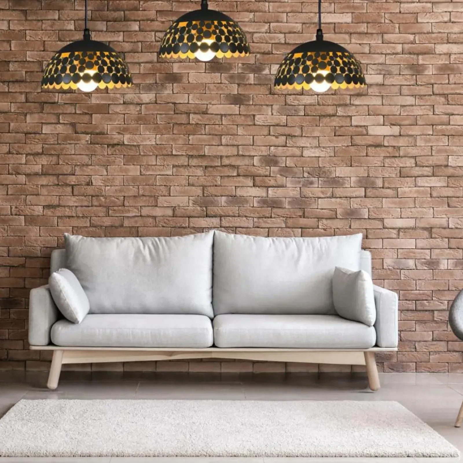 Sklep Kaja Potrójna lampa wisząca ze stylowymi kloszami ML6136 z serii LISA | Kaja Oświetle czarny Cheap