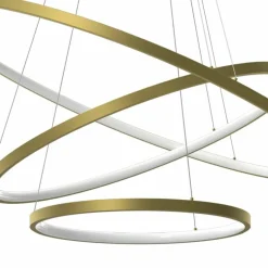 Sklep Kaja Potrójna, ledowa lampa wisząca, koła na zwisach ML7947 ROTONDA | Kaja Outlet