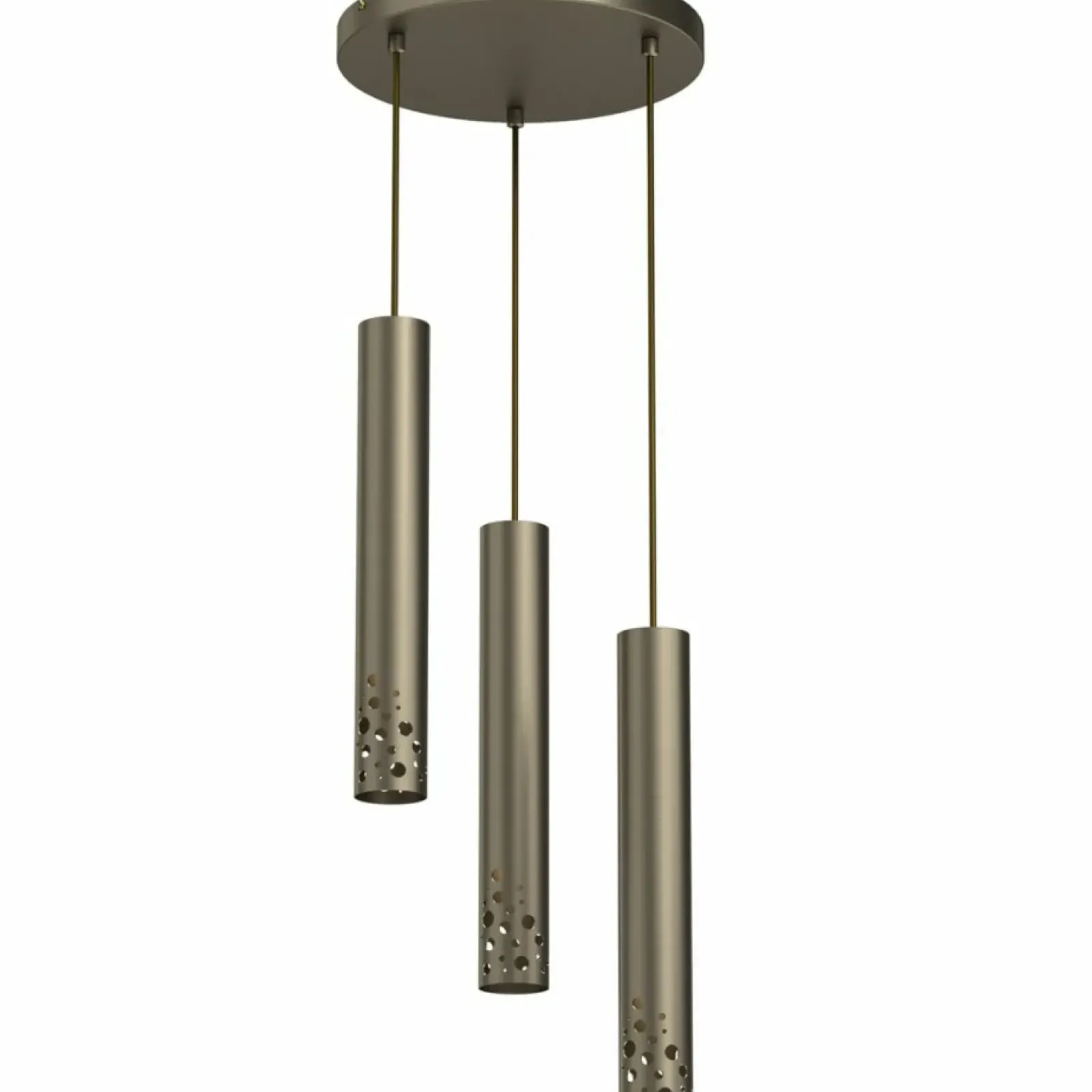 Sklep Kaja Potrójna, okrągła lampa wisząca do salonu LX 5733 TIBIA BUBLE | Kaja Fashion