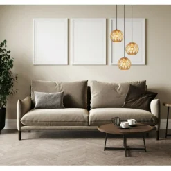 Sklep Kaja Potrójna, ozdobna lampa do salonu PND-22341-3SA-GD z serii HILO | Kaja złoty Sale