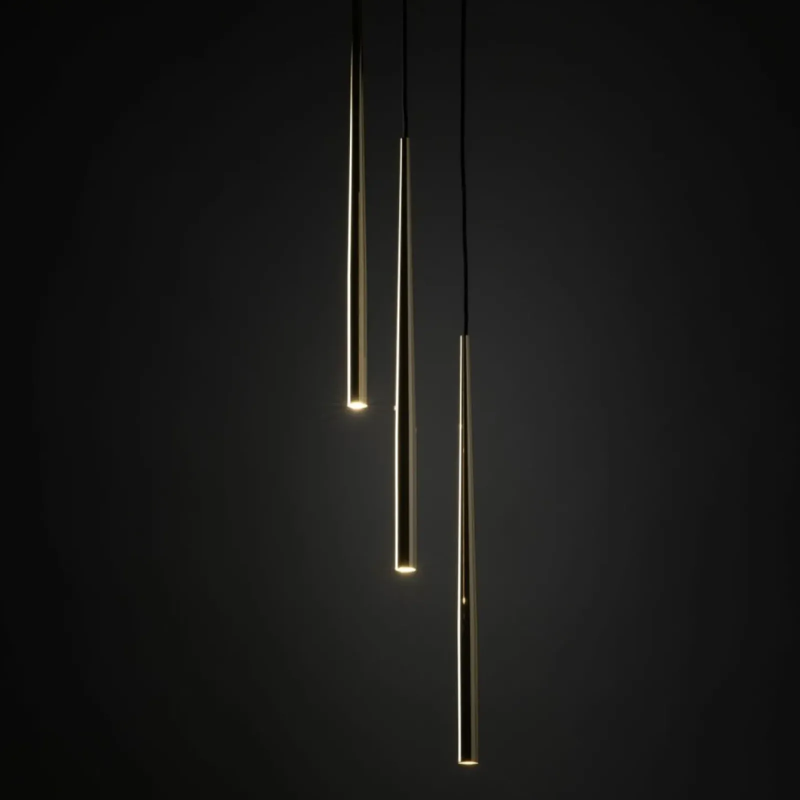 Sklep Kaja Potrójna, smukła lampa wisząca TK 10117 PIANO BLACK GOLD | Kaja Flash Sale