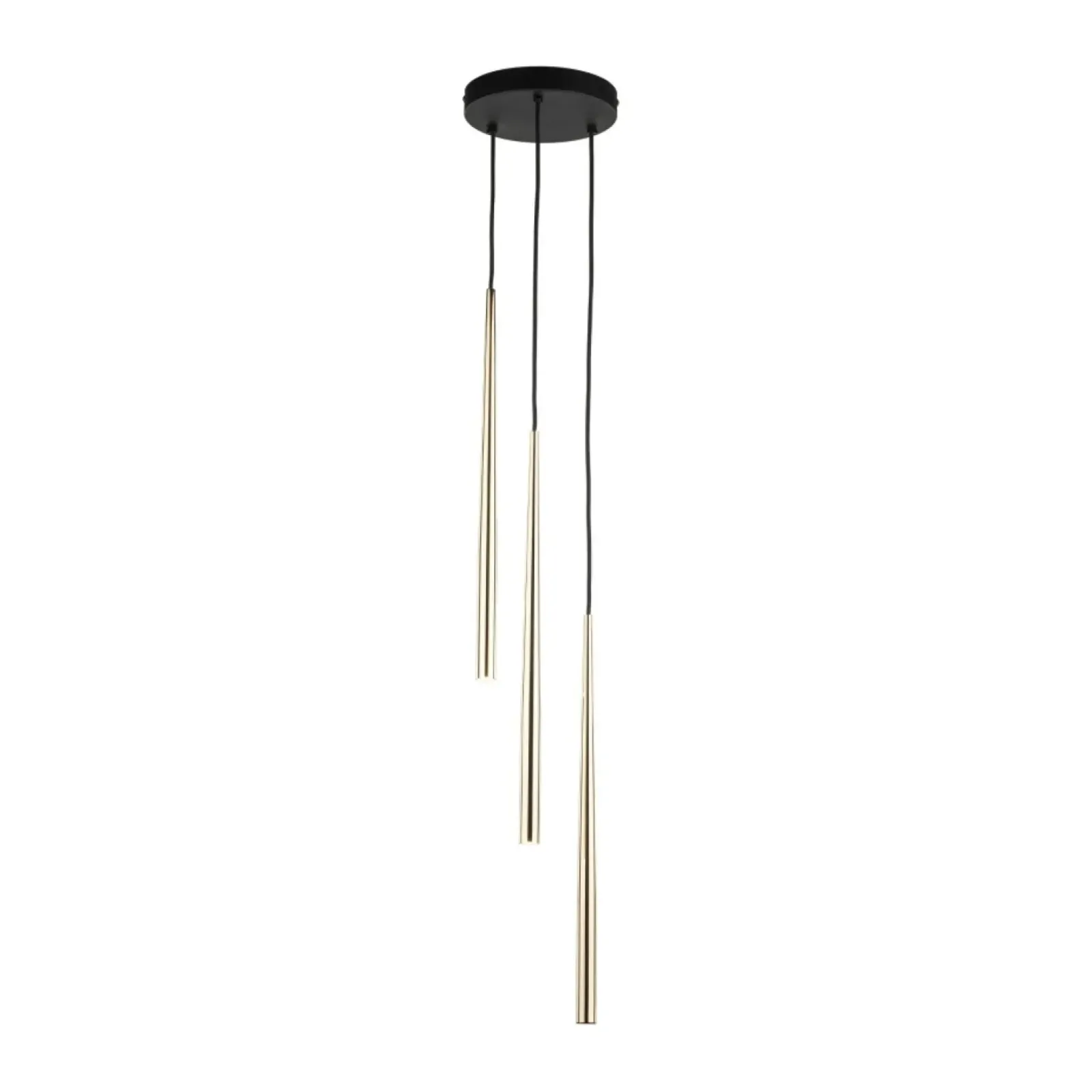 Sklep Kaja Potrójna, smukła lampa wisząca TK 10117 PIANO BLACK GOLD | Kaja Flash Sale