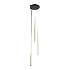 Sklep Kaja Potrójna, smukła lampa wisząca TK 10117 PIANO BLACK GOLD | Kaja Flash Sale