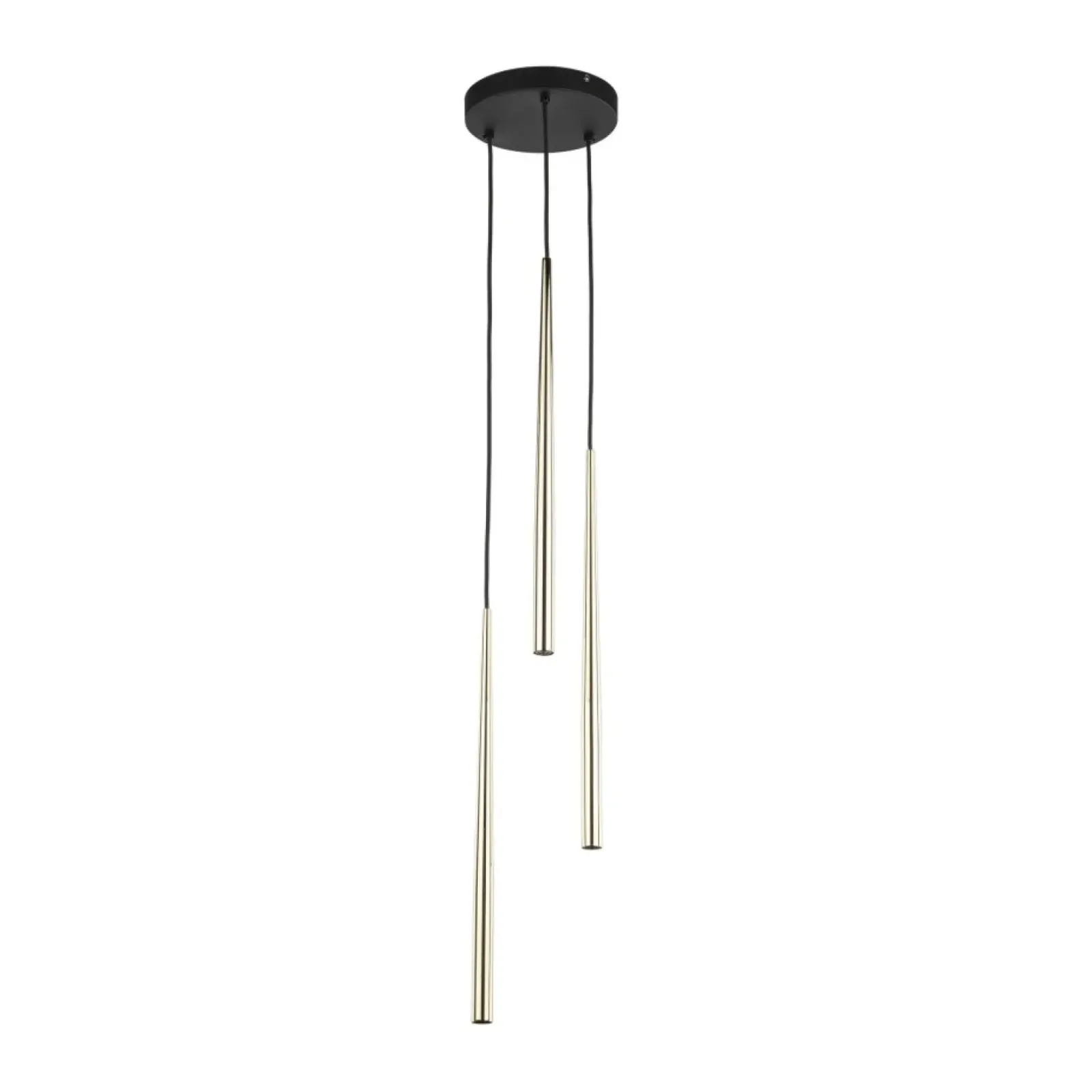 Sklep Kaja Potrójna, smukła lampa wisząca TK 10117 PIANO BLACK GOLD | Kaja Flash Sale