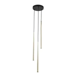 Sklep Kaja Potrójna, smukła lampa wisząca TK 10117 PIANO BLACK GOLD | Kaja Flash Sale
