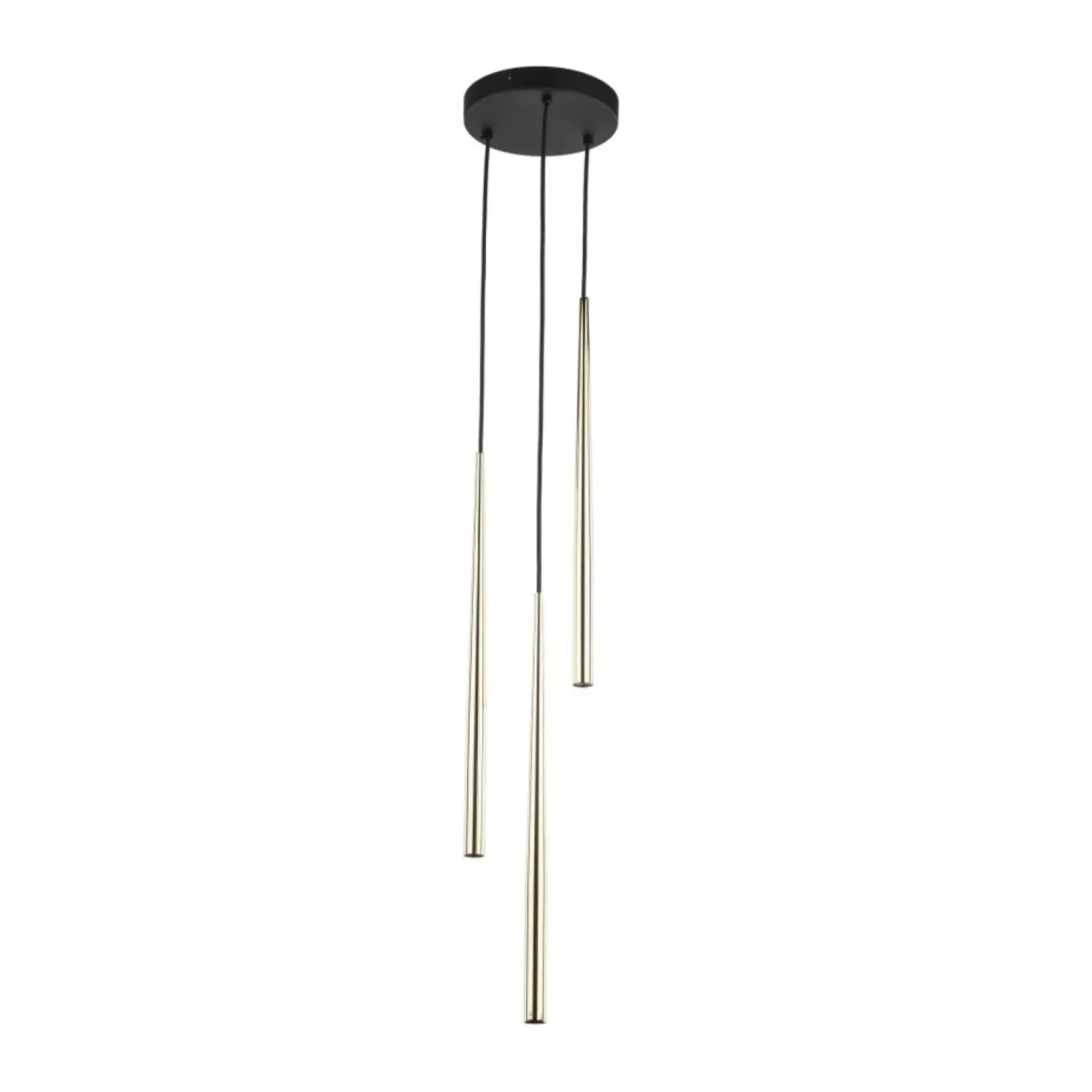 Sklep Kaja Potrójna, smukła lampa wisząca TK 10117 PIANO BLACK GOLD | Kaja Flash Sale