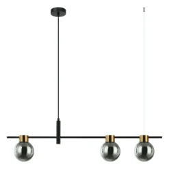Sklep Kaja Pozioma lampa wisząca do salonu PND-5225-3-BK-SG z serii BLETTER Cheap