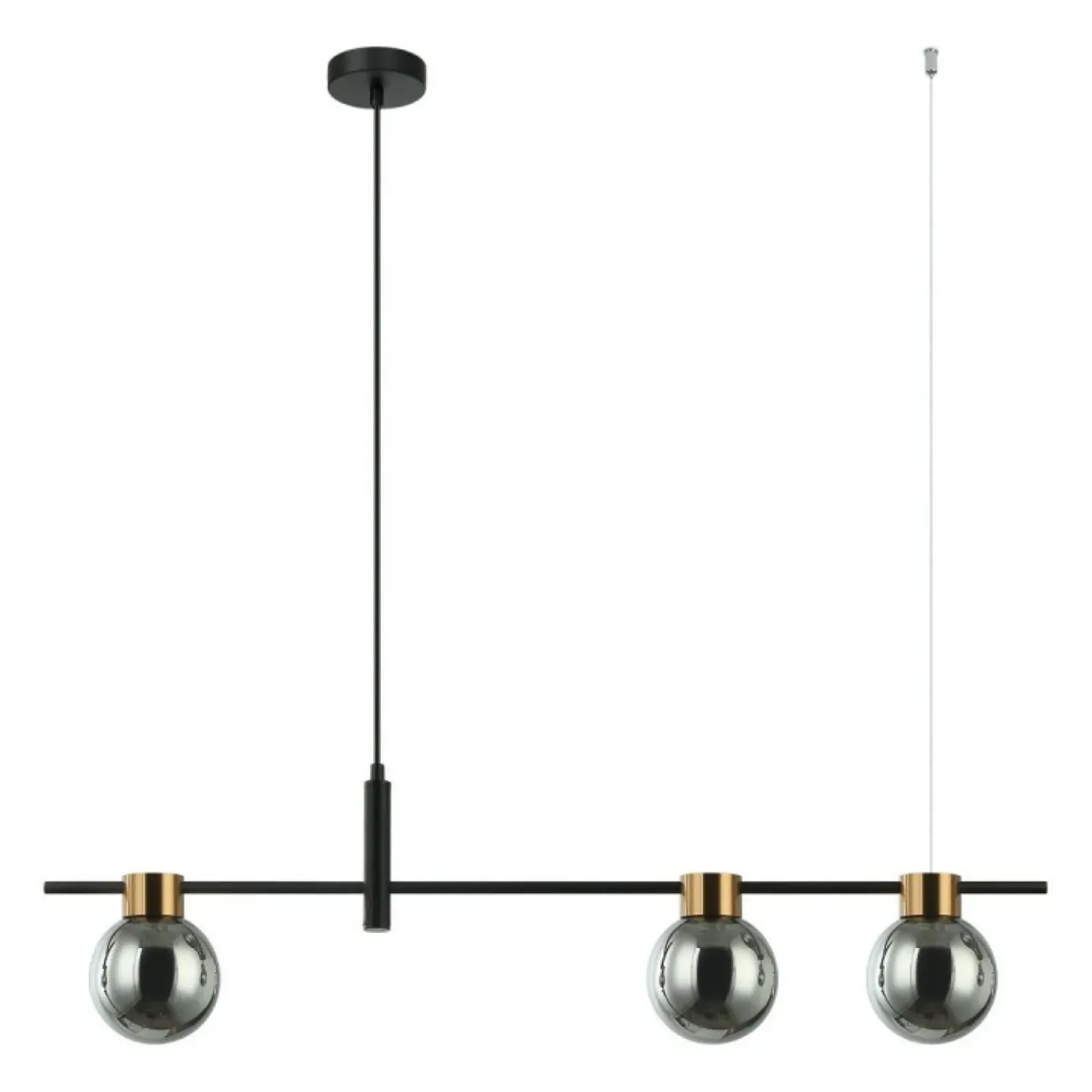Sklep Kaja Pozioma lampa wisząca do salonu PND-5225-3-BK-SG z serii BLETTER Cheap