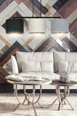 Sklep Kaja Poziomy zwis z kolorowymi abażurami 1055/3 HILDE | Kaja Oświetlenie Discount