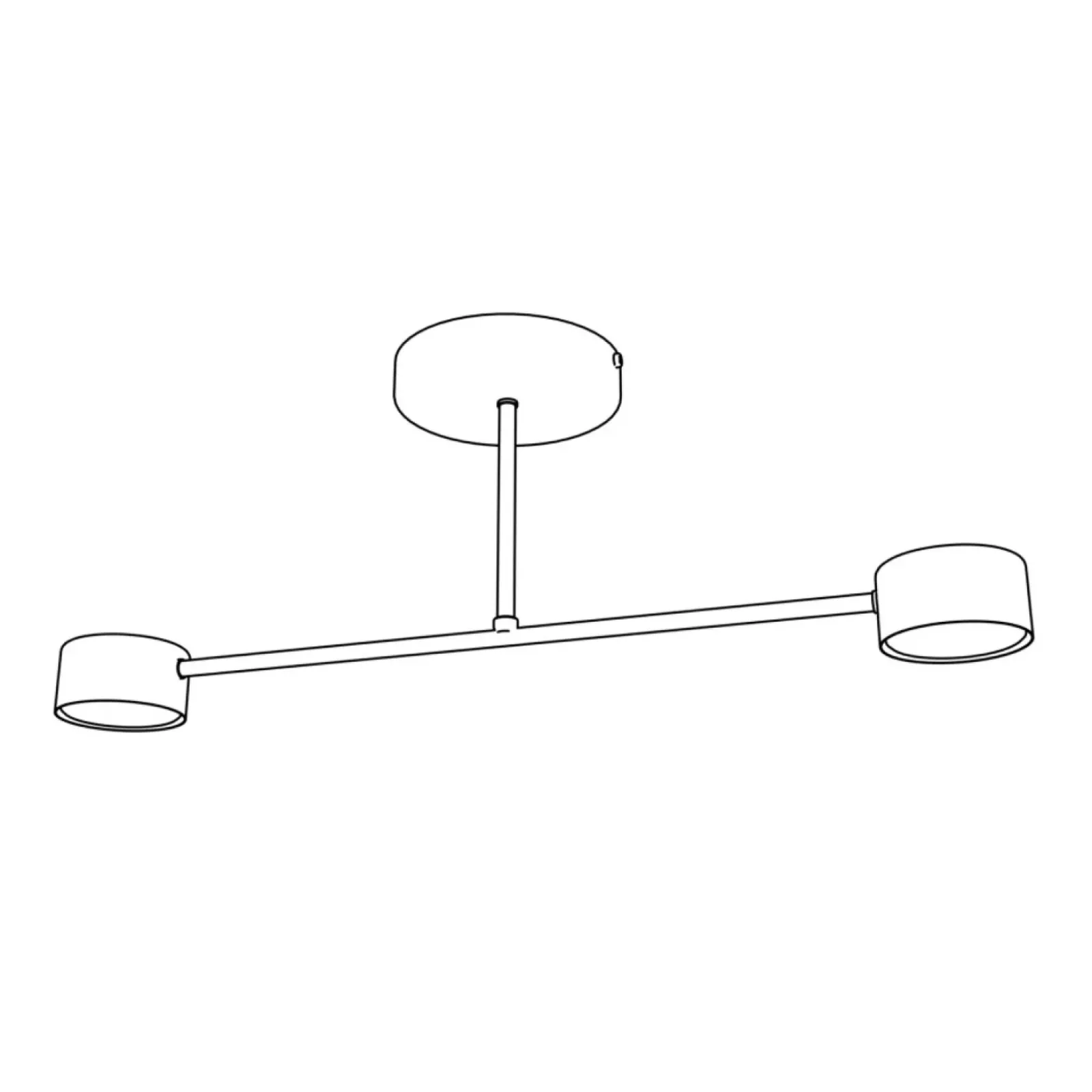 Sklep Kaja Prosta, biała lampa sufitowa do holu 1356/2 HALO 2 WHITE | Kaja biały Cheap