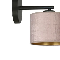 Sklep Kaja Prosta lampa ścienna z dwukolorowym abażurem 1053/K1 HILDE | Kaja* Kinkiety Tradycyjne