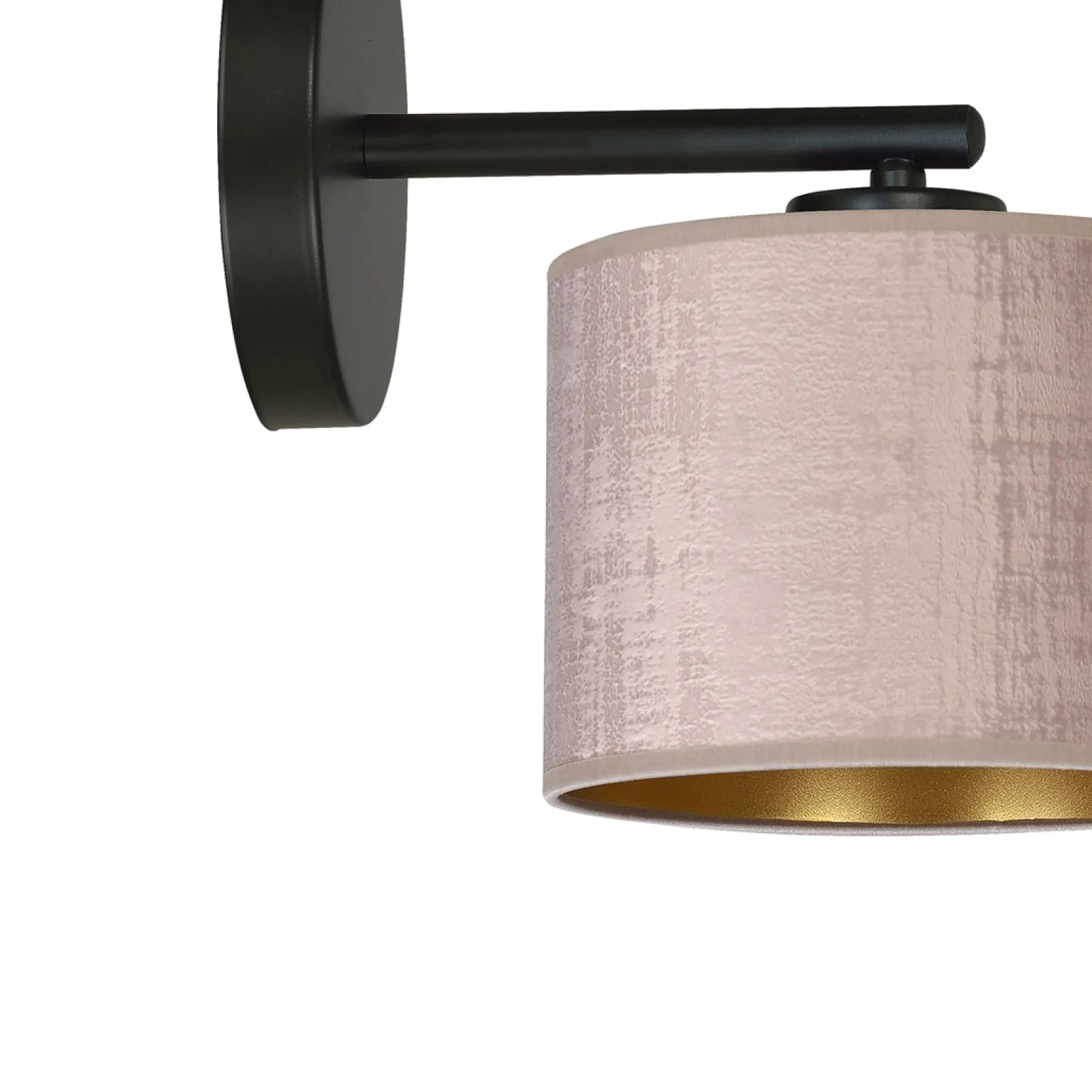 Sklep Kaja Prosta lampa ścienna z dwukolorowym abażurem 1053/K1 HILDE | Kaja* Kinkiety Tradycyjne