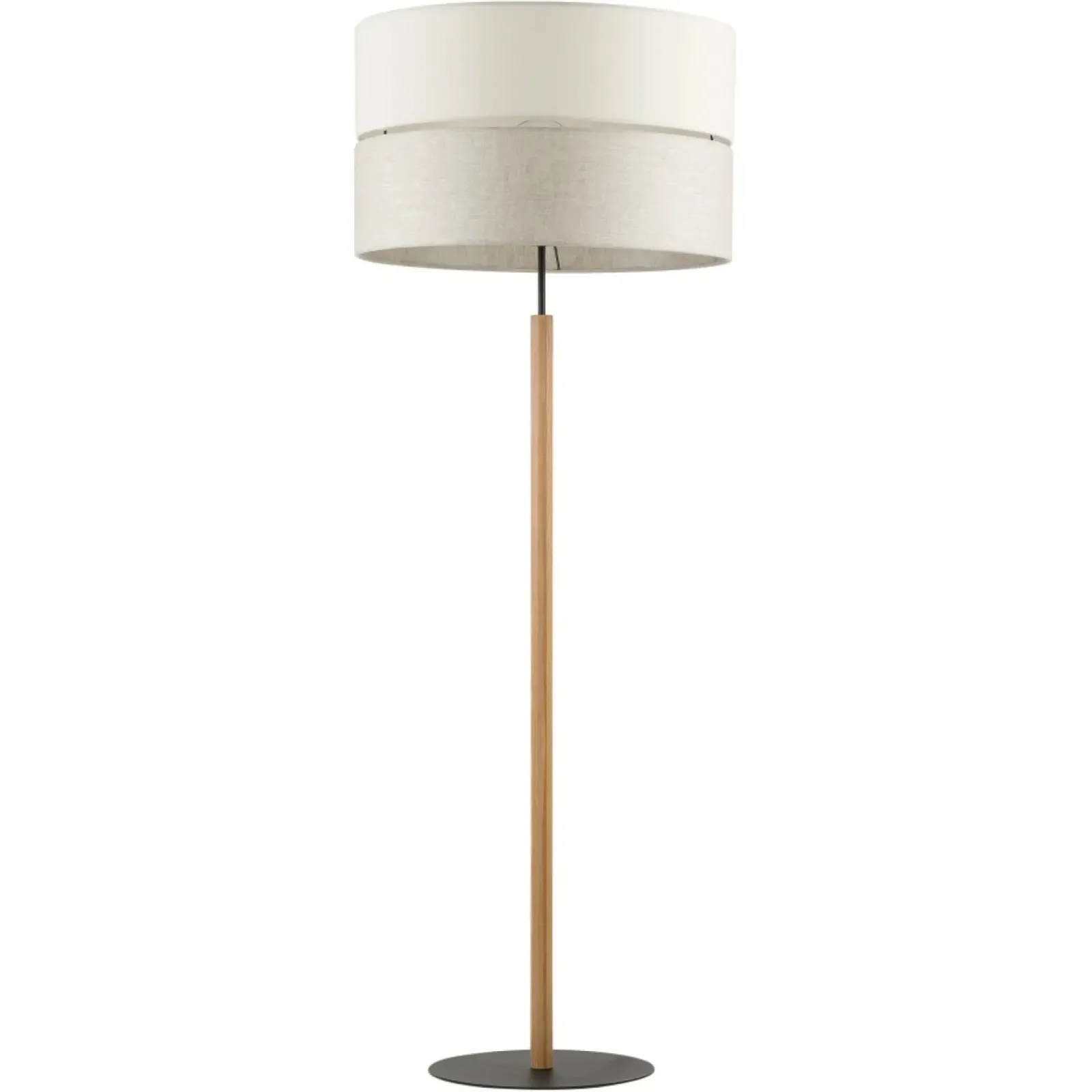 Sklep Kaja Prosta lampa podłogowa na drewnianej nodze TK 5597 z serii ECO | Kaja* Lampy Podłogowe Z Abażurem