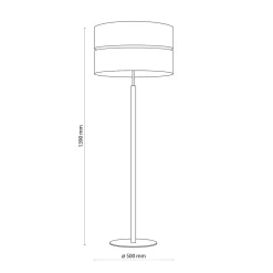 Sklep Kaja Prosta lampa podłogowa na drewnianej nodze TK 5597 z serii ECO | Kaja* Lampy Podłogowe Z Abażurem