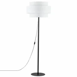 Sklep Kaja Prosta lampa podłogowa, podwójny abażur TK 5894 CALISTO WHITE | Kaja* Lampy Podłogowe Z Abażurem|Tradycyjne Lampy Podłogowe