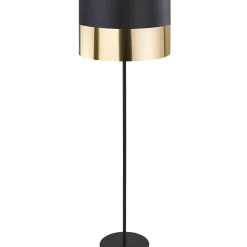 Sklep Kaja Prosta lampa podłogowa z eleganckim abażurem TK 5122 serii LONDYN GOLD* Lampy Podłogowe Z Abażurem