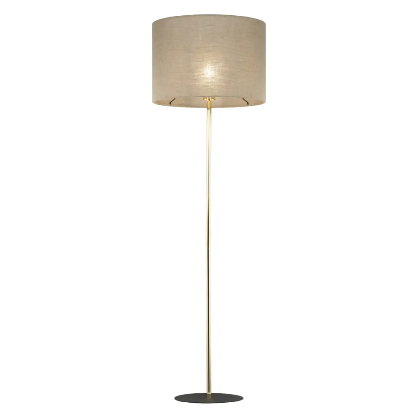 Sklep Kaja Prosta lampa stojąca do salonu TK 16035 UMBERTO LINEN GOLD | Kaja* Lampy Podłogowe Z Abażurem|Tradycyjne Lampy Podłogowe