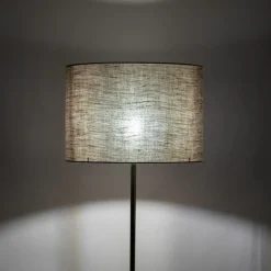 Sklep Kaja Prosta lampa stojąca do salonu TK 16035 UMBERTO LINEN GOLD | Kaja* Lampy Podłogowe Z Abażurem|Tradycyjne Lampy Podłogowe