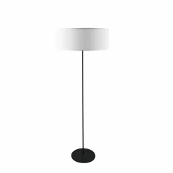 Sklep Kaja Prosta lampa stojąca z białym abażurem ANT 2017 LAMEGO | Kaja* Lampy Podłogowe Z Abażurem|Tradycyjne Lampy Podłogowe