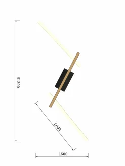 Sklep Kaja Prosta lampa sufitowa LED do korytarza WF 7021-306 RIMINI | Kaja* Lampy Led|Plafony Nowoczesne