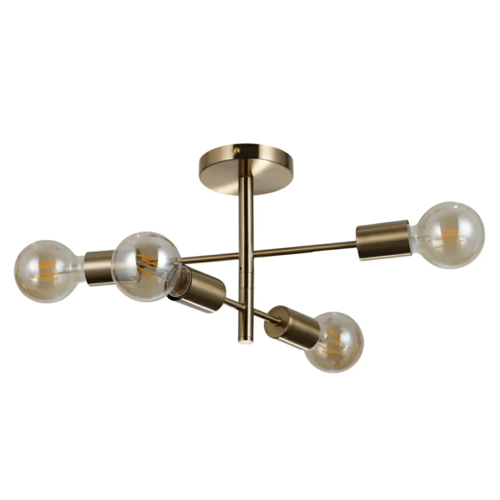 Sklep Kaja Prosta lampa sufitowa w kolorze mosiądzu PND-4025-4-HBR z serii PIANSI Cheap