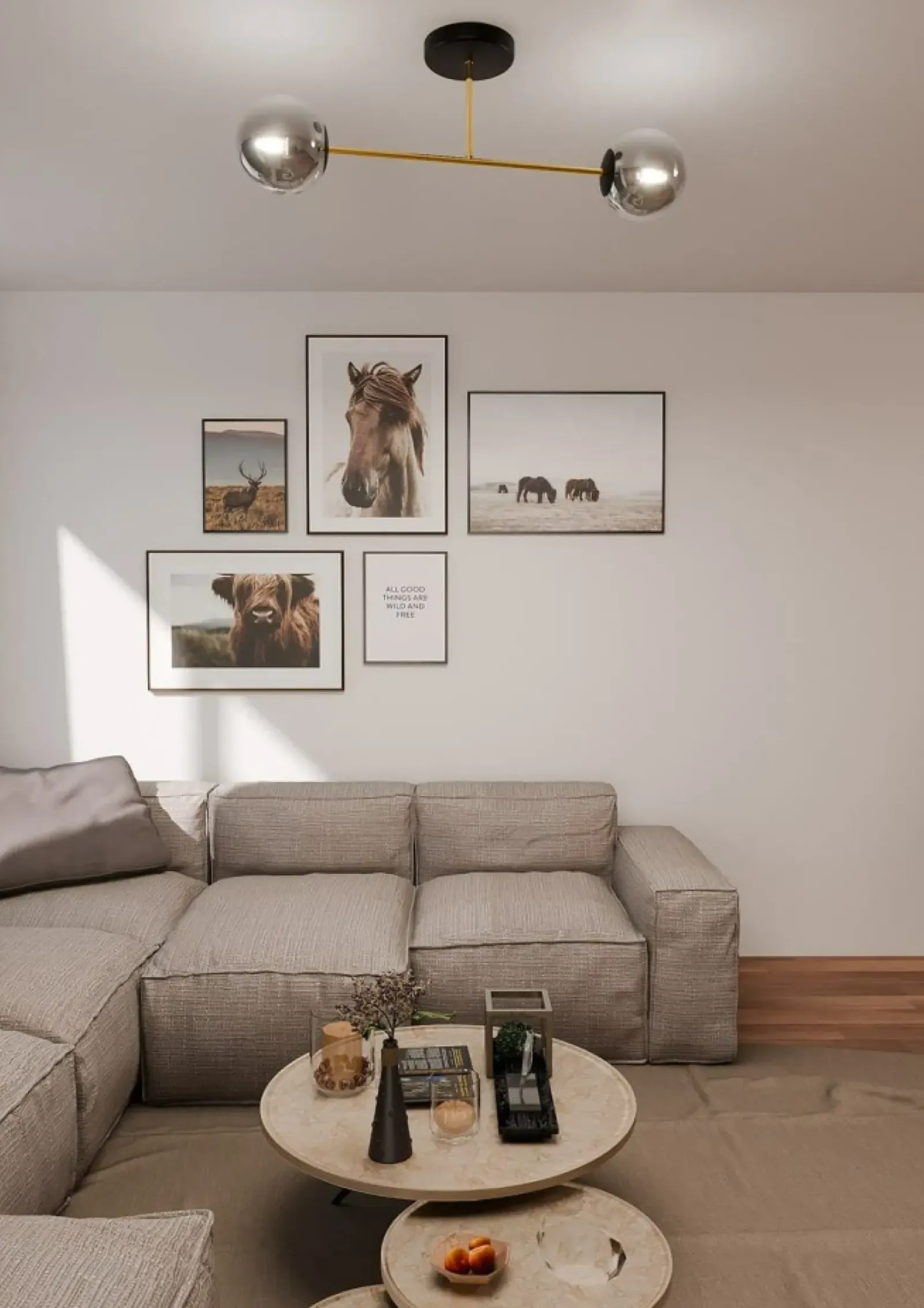 Sklep Kaja Prosta lampa sufitowa z ozdobnymi kloszami 1269/2 - MAGNUM | Kaja Discount