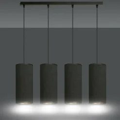 Sklep Kaja Prosta lampa wisząca do oświetlenia stołu 1067/4 BENTE | Kaja czarny Flash Sale