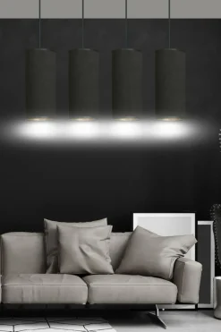 Sklep Kaja Prosta lampa wisząca do oświetlenia stołu 1067/4 BENTE | Kaja czarny Flash Sale