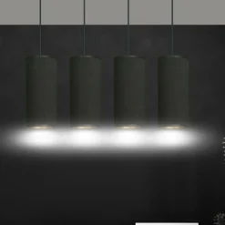 Sklep Kaja Prosta lampa wisząca do oświetlenia stołu 1067/4 BENTE | Kaja czarny Flash Sale