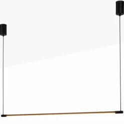 Sklep Kaja Prosta lampa wisząca nad stół w kuchni ABR-ML22W-3000K LINEA | Kaja czarny Outlet