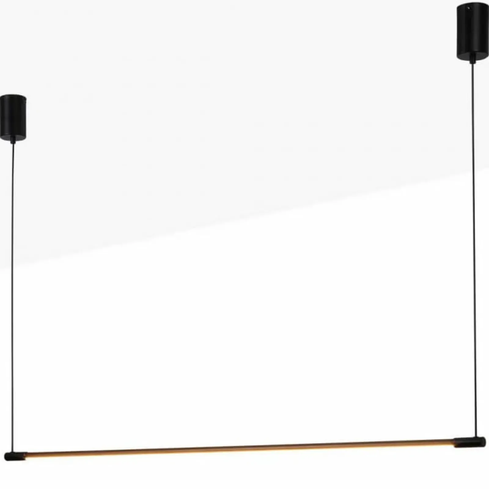 Sklep Kaja Prosta lampa wisząca nad stół w kuchni ABR-ML22W-3000K LINEA | Kaja czarny Outlet