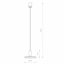 Sklep Kaja Prosta lampa wisząca, pojedynczy zwis GU10 8102 HERMANOS | Kaja czarny Outlet