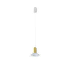 Sklep Kaja Prosta lampa wisząca, w kolorze biało-złotym 8037 | Kaja Oświetlenie biały Cheap