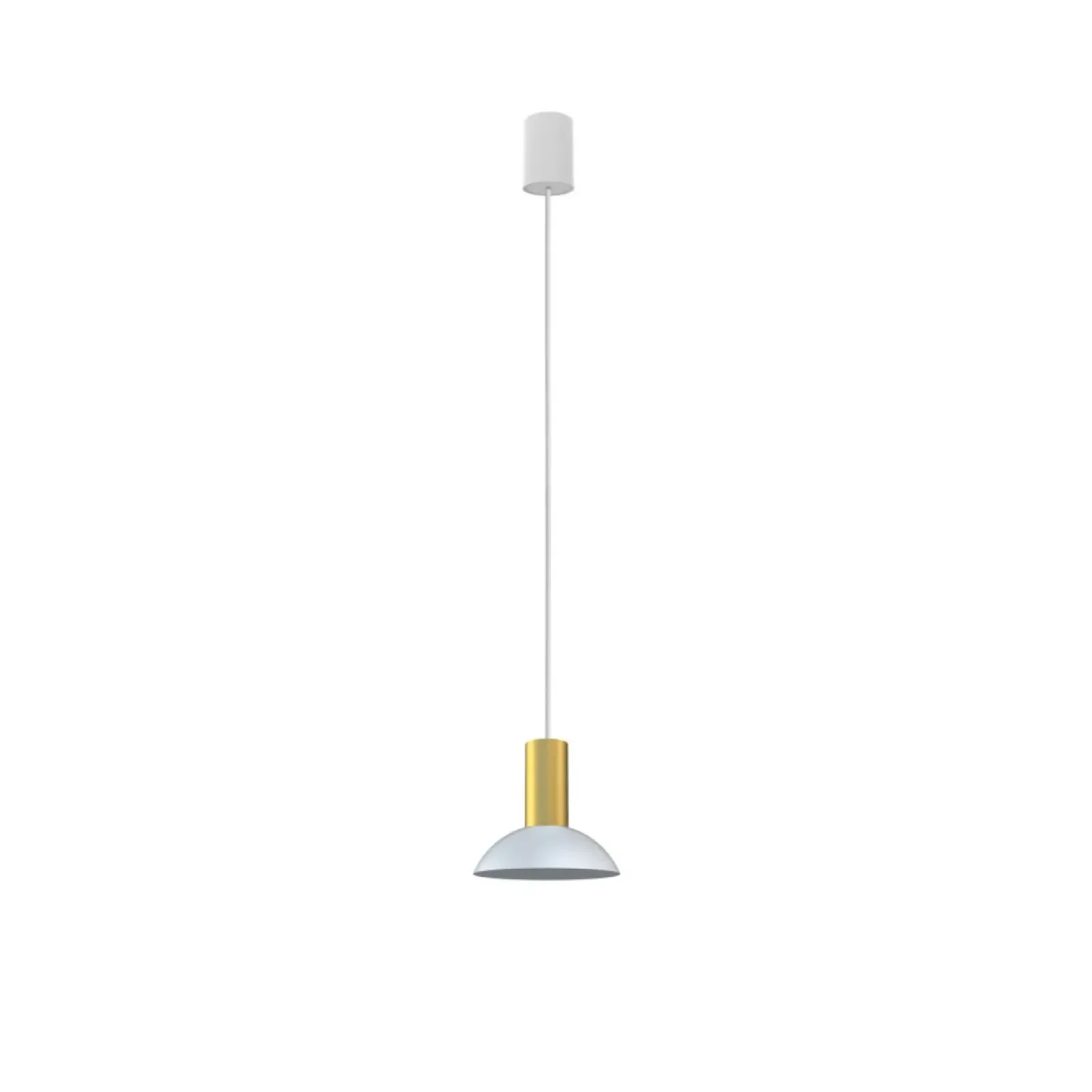 Sklep Kaja Prosta lampa wisząca, w kolorze biało-złotym 8037 | Kaja Oświetlenie biały Cheap