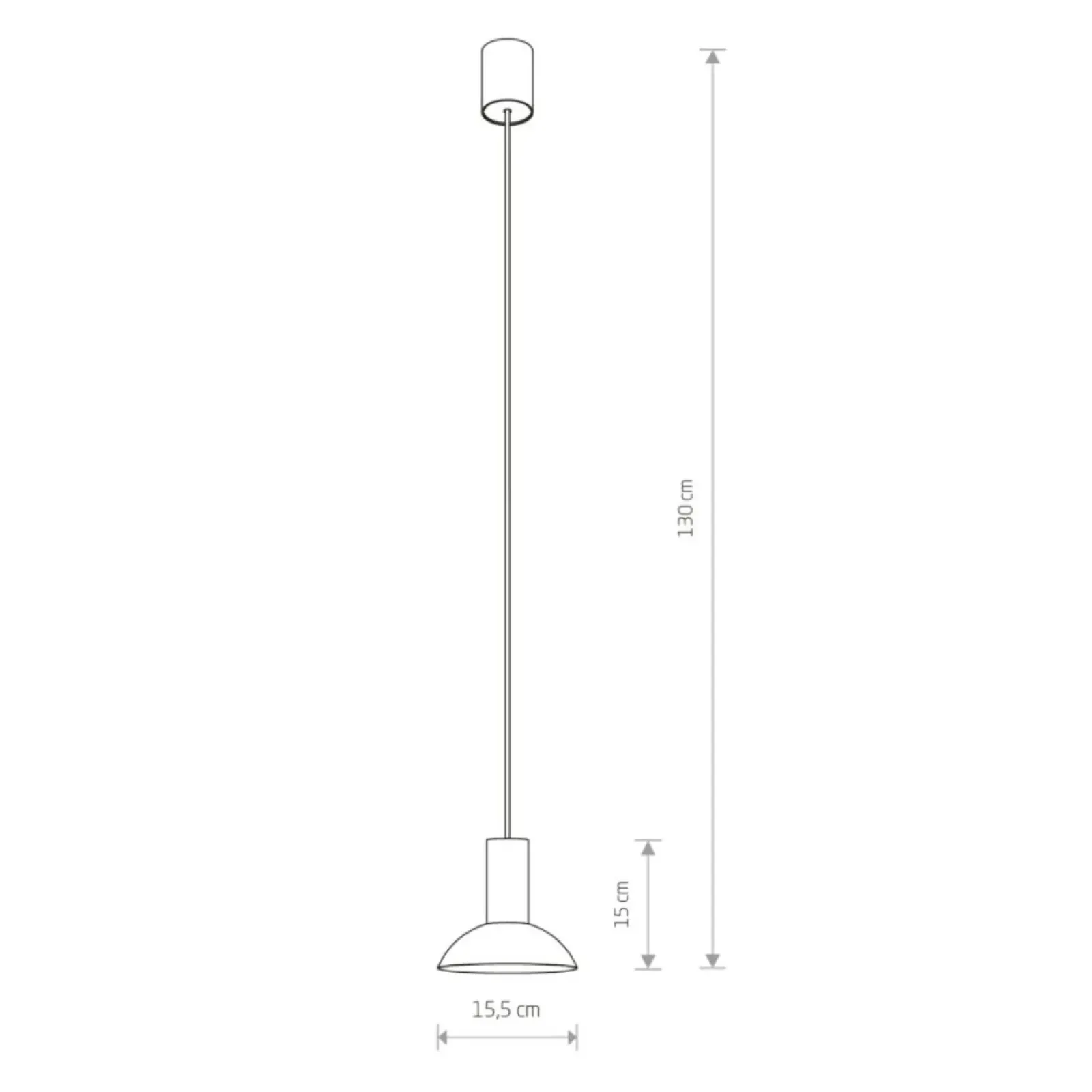 Sklep Kaja Prosta lampa wisząca, w kolorze biało-złotym 8037 | Kaja Oświetlenie biały Cheap